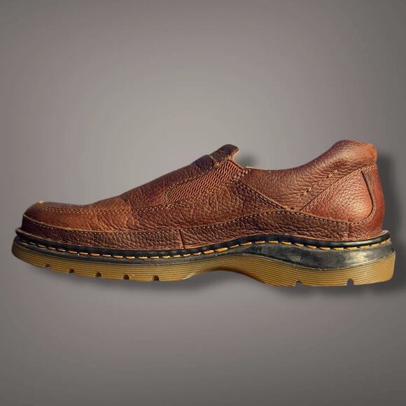 Men\'s Size 10 DR. MARTENS Orson 11198 Brown Pebbled Leather Loafers main image 5